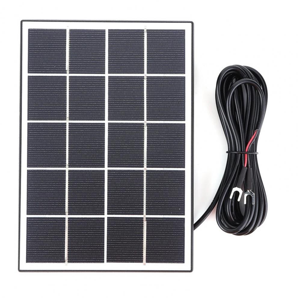 Solar Emergency Charger - เครื่องชาร์จพลังงานแสงอาทิตย์แบบอินเทอร์เฟซรูปตัวยู 3.3 วัตต์ แผงโซลาร์เซลล์บางเฉียบ กันน้ำ ใช้ชาร์จฉุกเฉิน