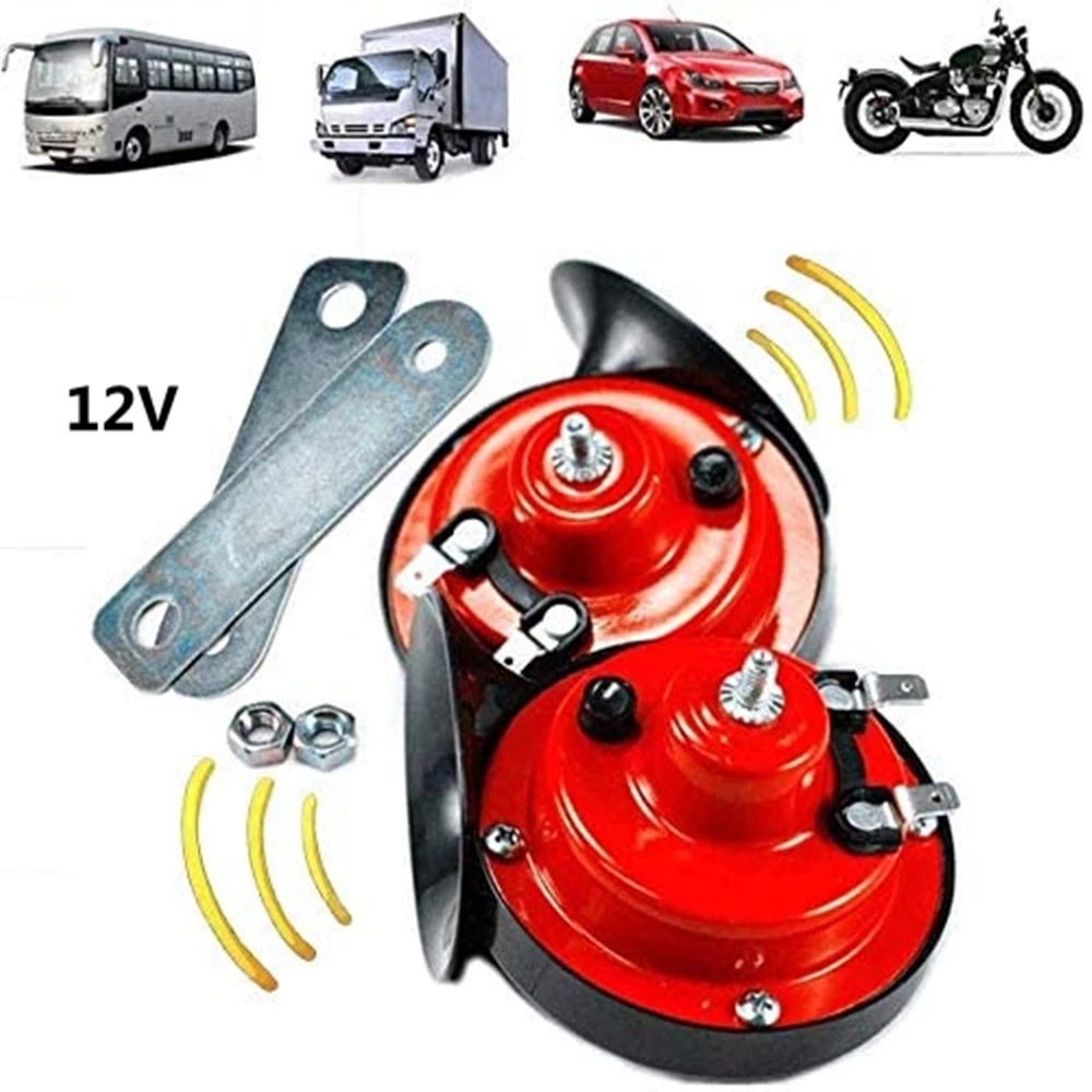 Emergency Whistle Loud - ไซเรนรถยนต์12V เสียงดังมากเสียงคู่300DB หอยทากไฟฟ้า