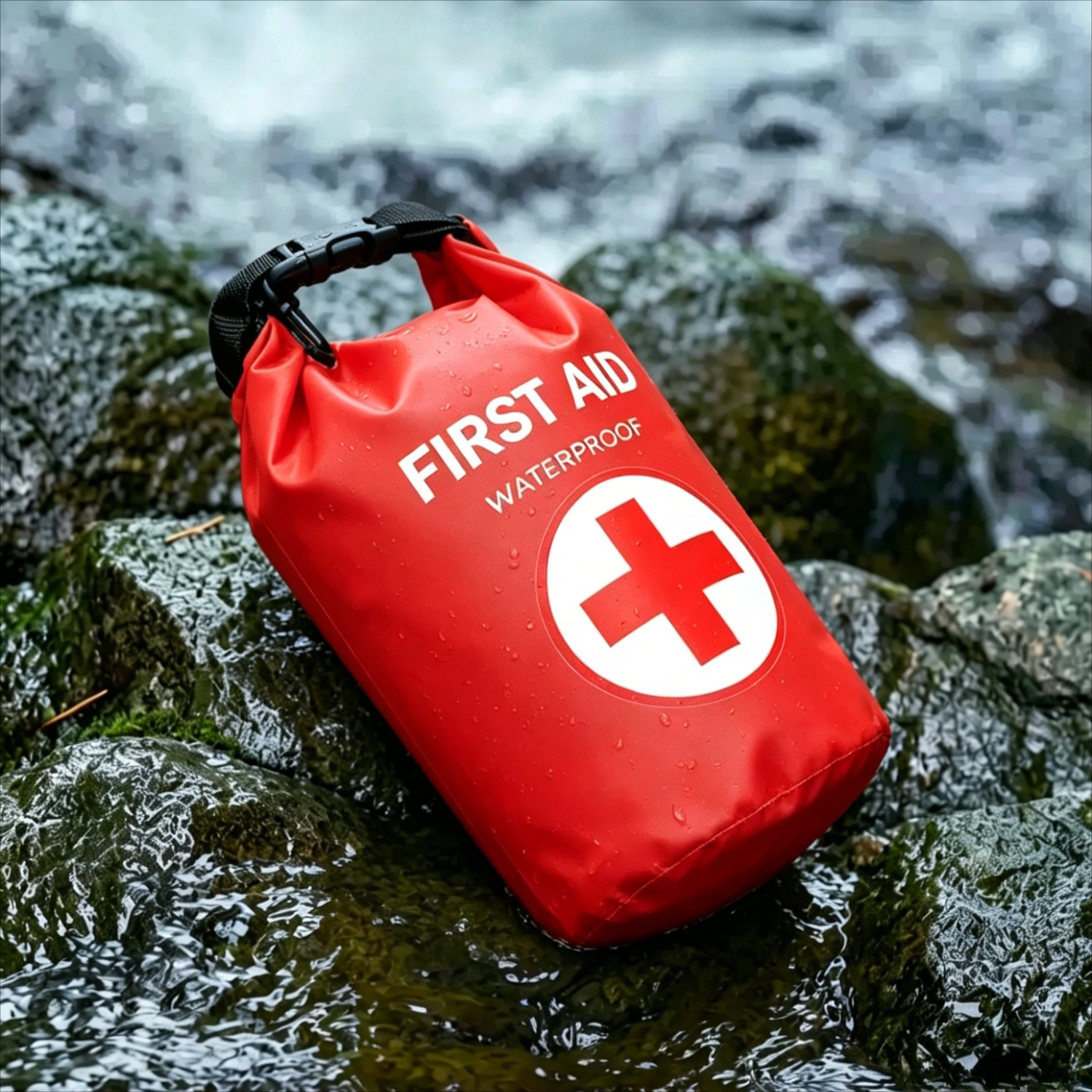 Bivy Bag Emergency - กระเป๋าปฐมพยาบาลกันน้ำ 2 ลิตร แบบม้วนปิด ชุดฉุกเฉิน มองเห็นได้ชัดเจน