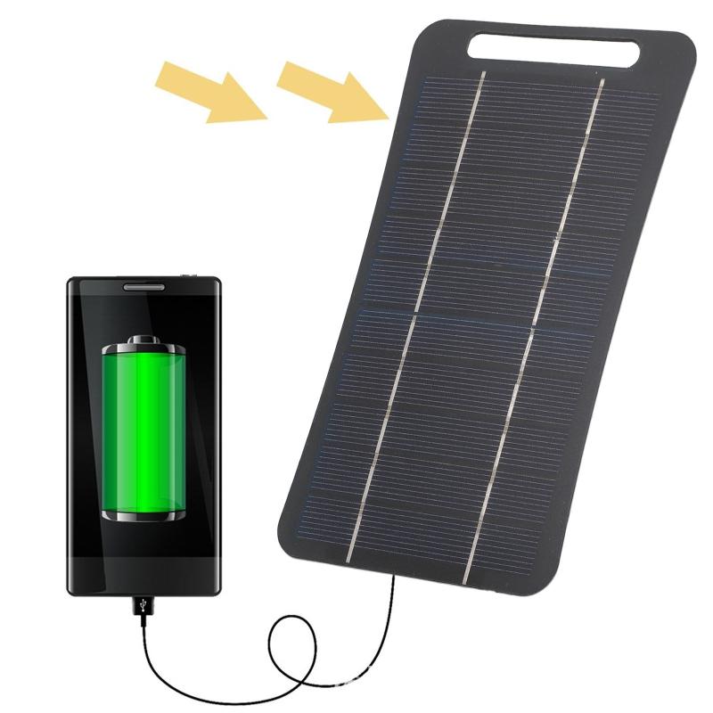 Solar Emergency Charger - เครื่องชาร์จพลังงานแสงอาทิตย์ 2W แบบพกพา พร้อมพอร์ต USB-C ชาร์จเร็ว