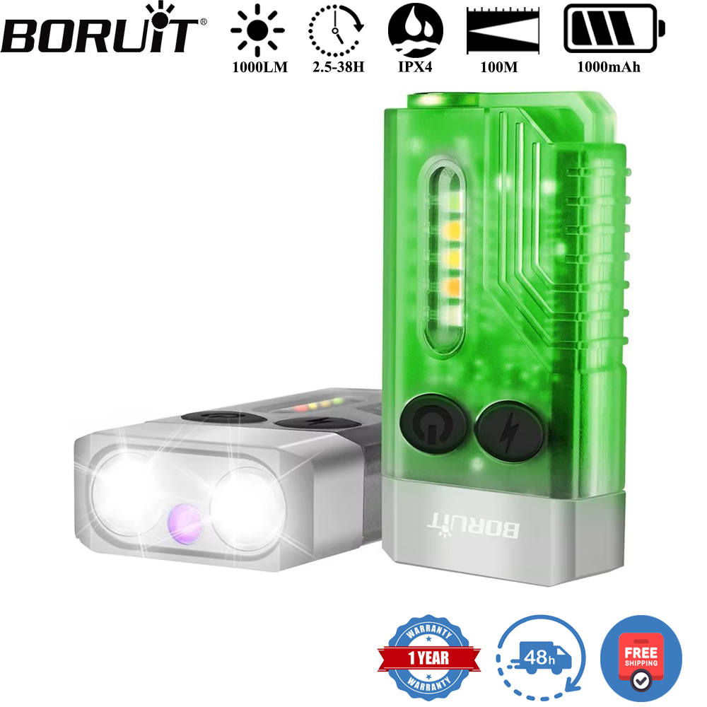 Fishing Kit Compact - ไฟฉายพวงกุญแจ BORUiT V10 แบบ UV LED