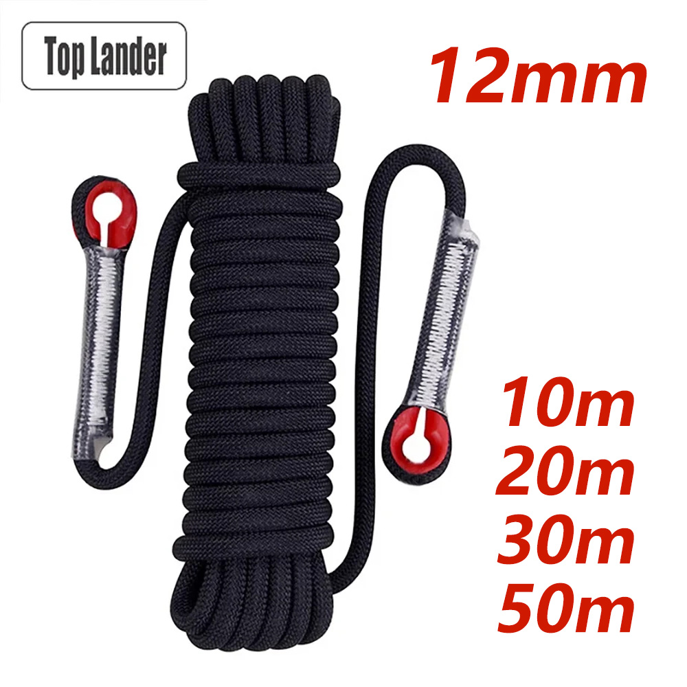 Rescue Rope Throw - 12 มม.ความปลอดภัยเชือกปีนเขาเชือก STATIC ROCK เชือกปีนเขากลางแจ้ง Survival