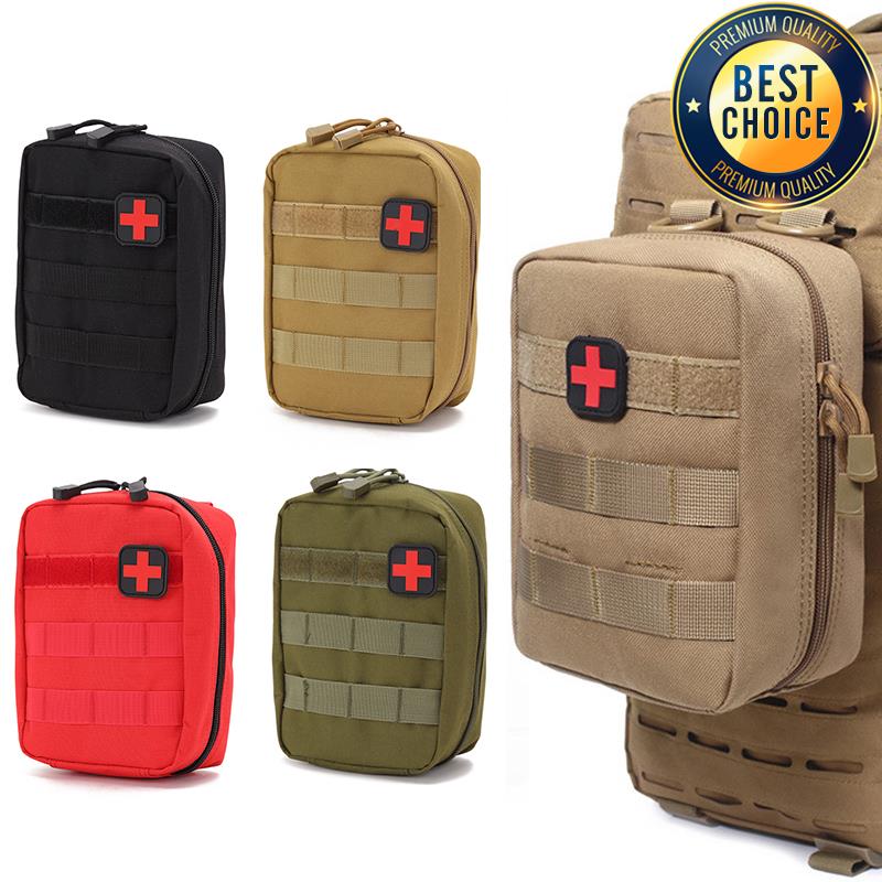 Bivy Bag Emergency - กลางแจ้งยุทธวิธีมัลติฟังก์ชั่Waistpack MOLLEชุดฉุกเฉินทางการแพทย์แบบพกพาSurvival Kitอุปกรณ์เสริมกระเป๋าCamoการฝึกอบรมกระเป๋า
