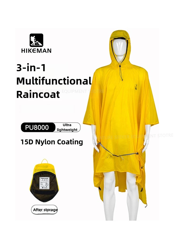 Emergency Poncho Rain - 15D/210T เสื้อกันฝนกันน้ํา Rain Poncho Cover Ultralight