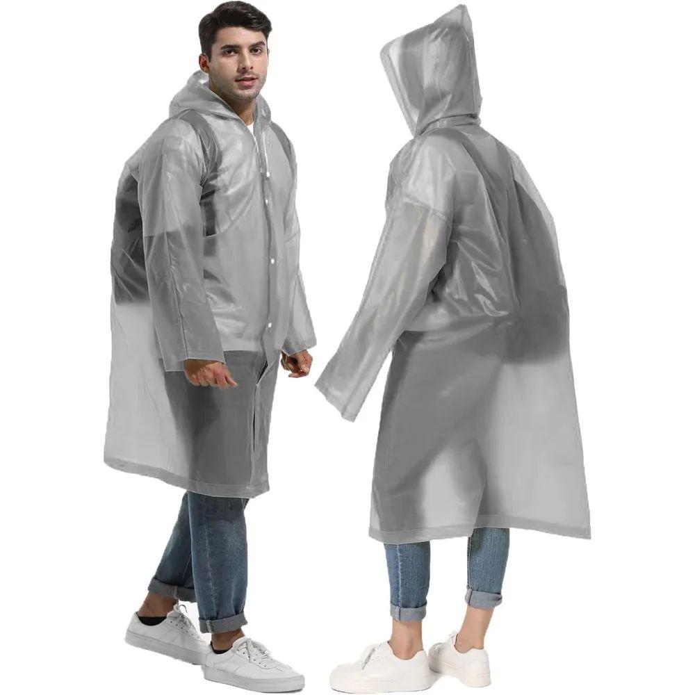 Emergency Poncho Rain - ﻿ 1/2 ชิ้นเสื้อกันฝนแบบใช้ซ้ำได้ขนาดกะทัดรัดน้ำหนักเบาเสื้อกันฝนฉุกเฉินสำหรับการตั้งแคมป์กลางแจ้งเดินป่าท่องเที่ยวอุปกรณ์ป้องกันฝน