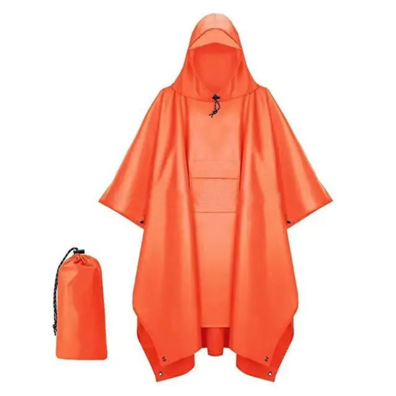 กลางแจ้ง 3 ใน 1 ทหารเสื้อกันฝน - Emergency Poncho Rain บทวิจารณ์และราคา