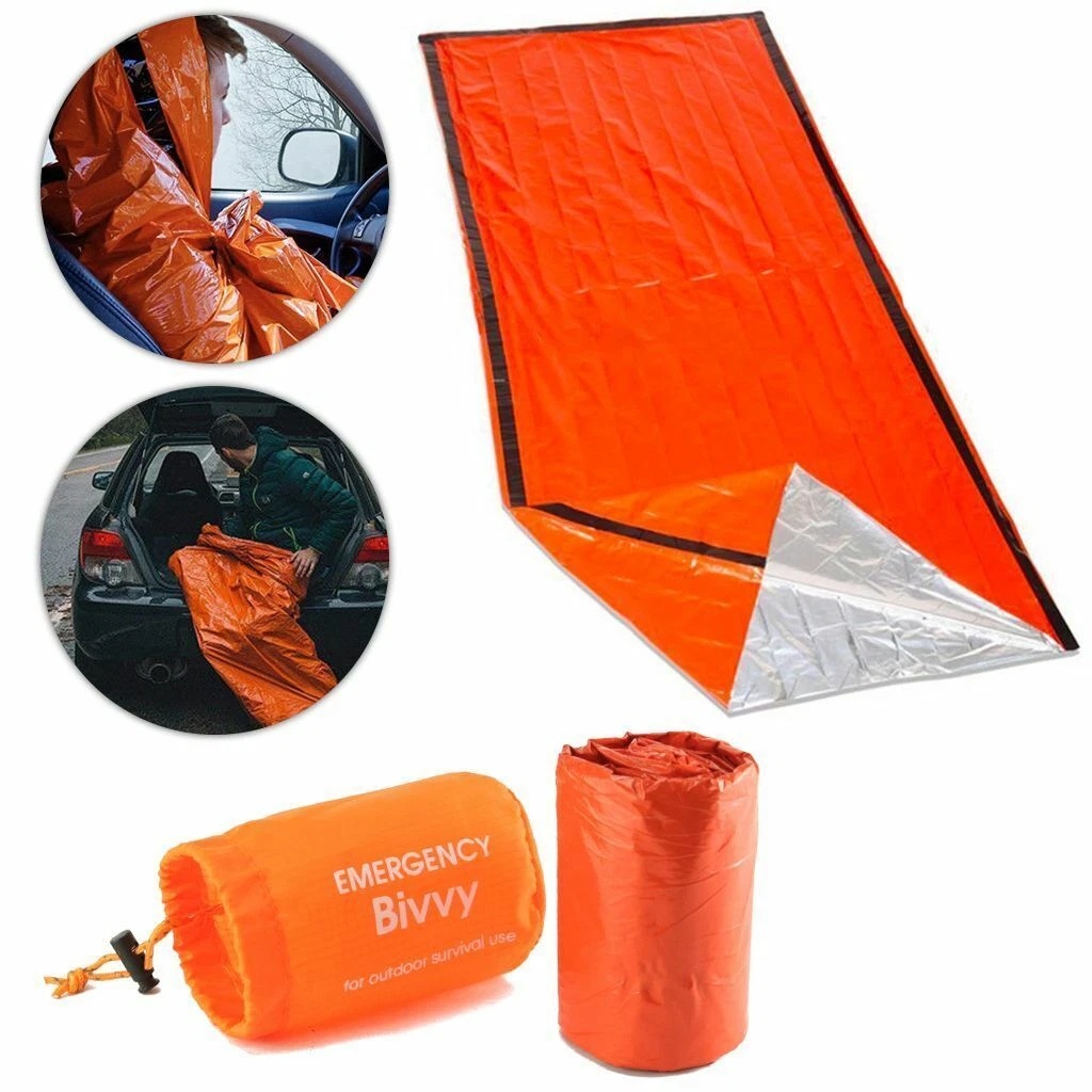 1-5 แพ็คถุงนอนฉุกเฉินผ้าห่มกัน - Bivy Bag Emergency บทวิจารณ์และราคา