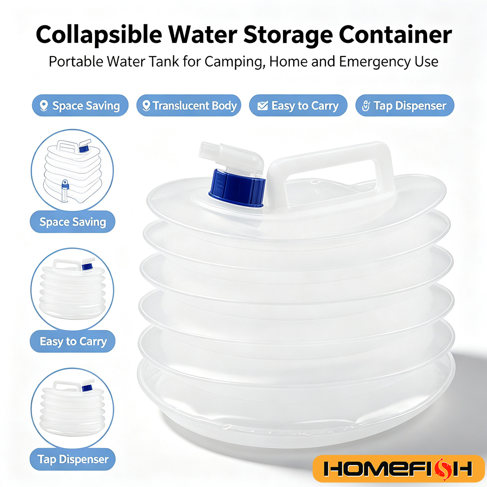 ถังเก็บน้ำพับได้แบบพกพา 5/10/1 - Water Bag Collapsible บทวิจารณ์และราคา