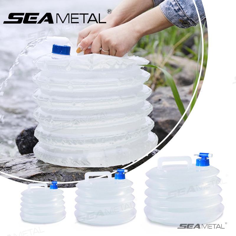 ถังน้ำพับได้ SEAMETAL 5L-15L ส - Water Bag Collapsible บทวิจารณ์และราคา