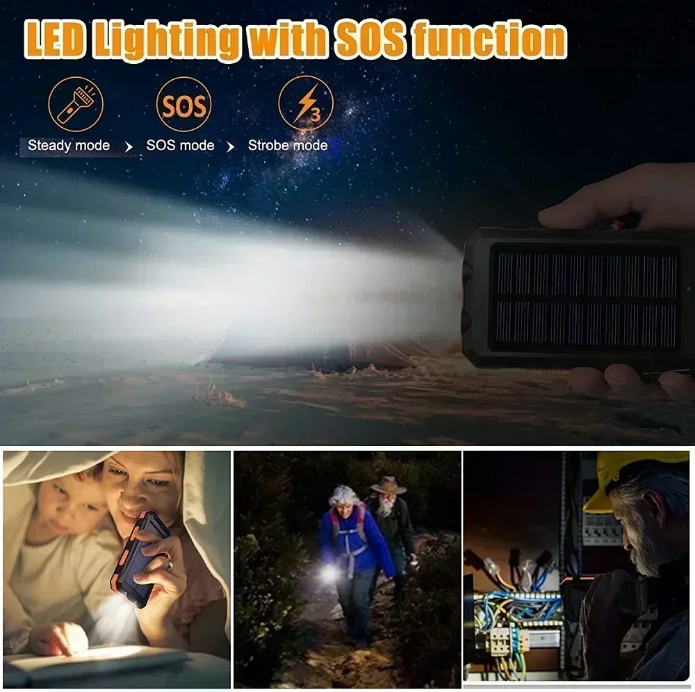 Lenovo 50000mAh Solar Power Ba - Solar Emergency Charger บทวิจารณ์และราคา