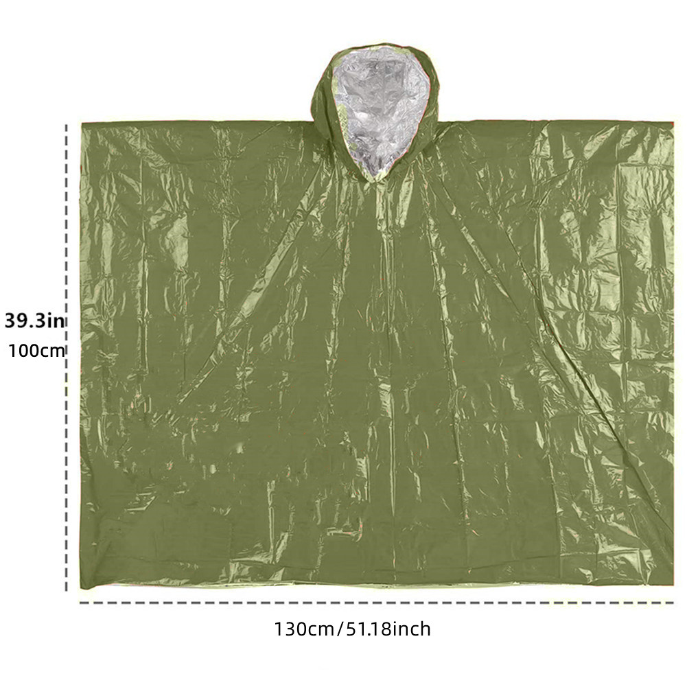 เสื้อกันฝนฉุกเฉินแบบสะท้อนความ - Survival Blanket Reflective บทวิจารณ์และราคา