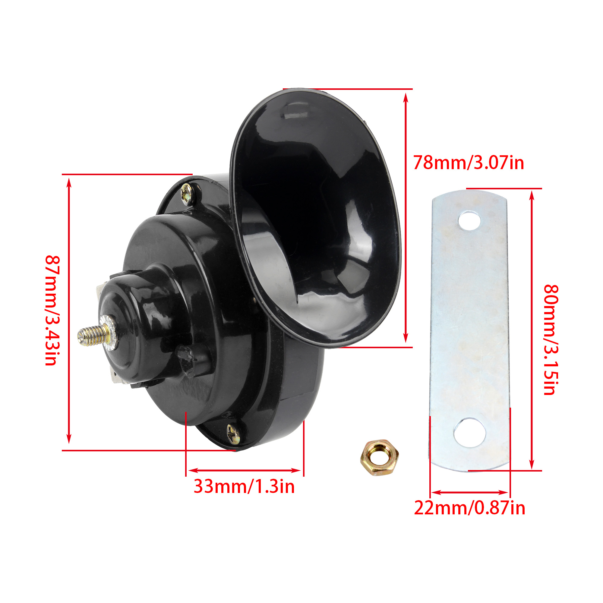 12V 24V Universal ทรัมเป็ต Hor - Emergency Whistle Loud บทวิจารณ์และราคา