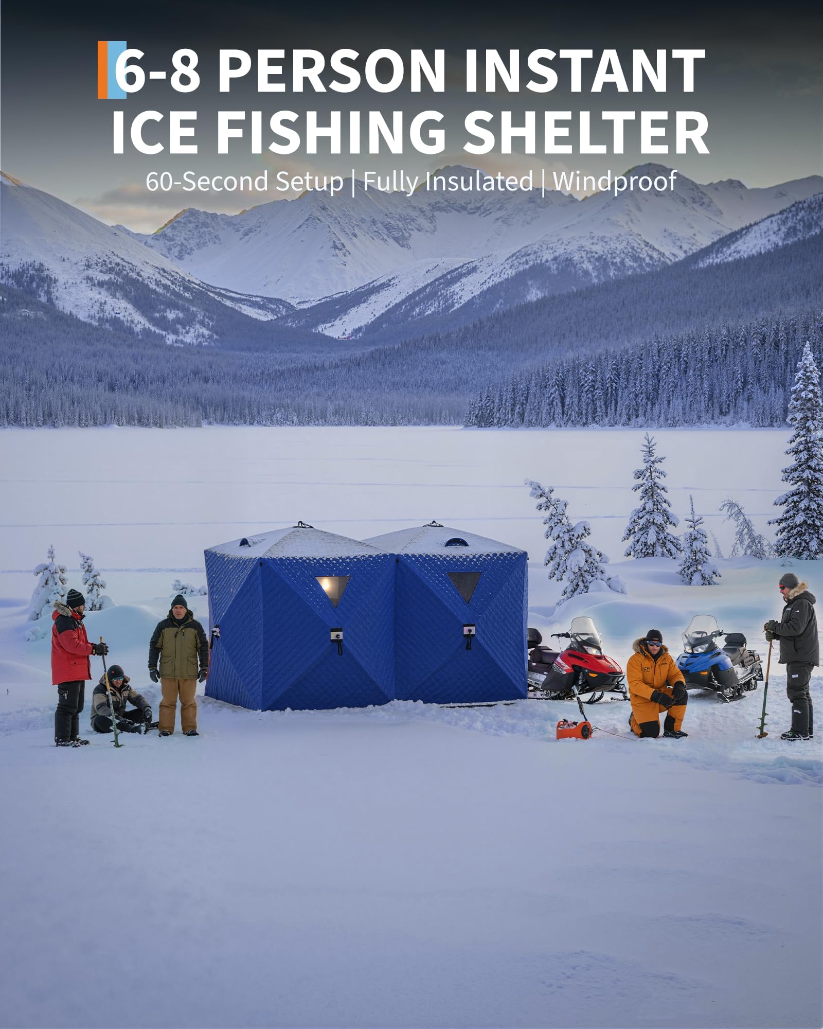 เต็นท์ตกปลาน้ำแข็งแบบป๊อปอัพทร - Emergency Mylar Tent บทวิจารณ์และราคา
