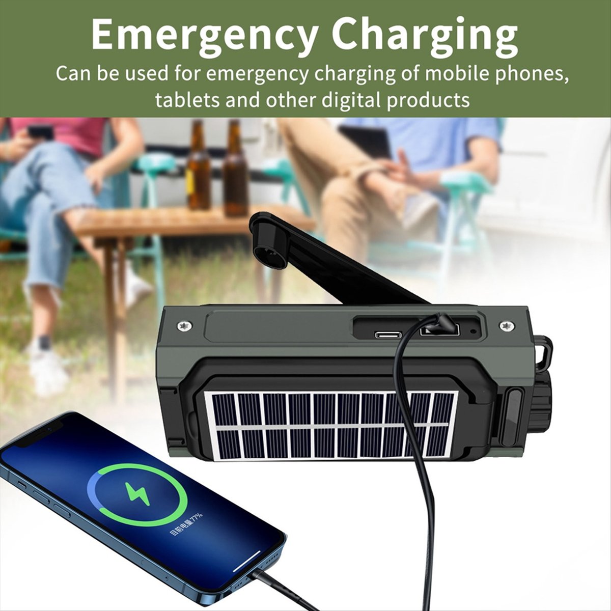 A26Z วิทยุพลังงานแสงอาทิตย์แบบ - Solar Emergency Charger บทวิจารณ์และราคา