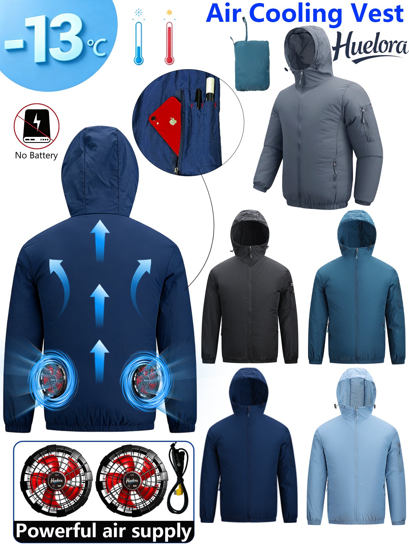 เสื้อแจ็คเก็ตมีฮู้ดสำหรับผู้ชา - Fishing Kit Compact บทวิจารณ์และราคา