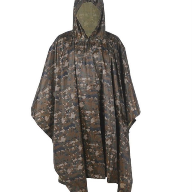 เสื้อกันฝน PVC/PU ลายพรางแบบพก - Emergency Poncho Rain บทวิจารณ์และราคา