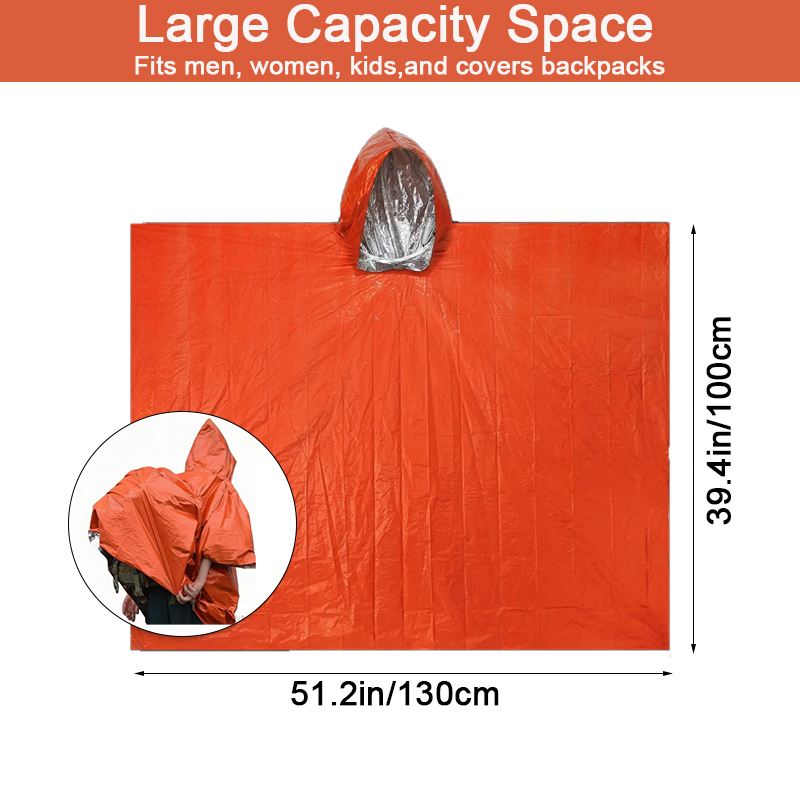 ผ้าคลุมกันฝนฉุกเฉิน SSUNTAK ผ้ - Emergency Poncho Rain บทวิจารณ์และราคา