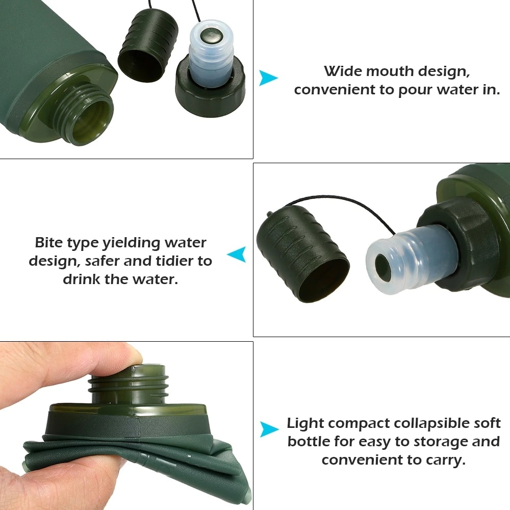ถุงน้ำแบบพับได้ขนาด 250 มล. 50 - Water Bag Collapsible บทวิจารณ์และราคา