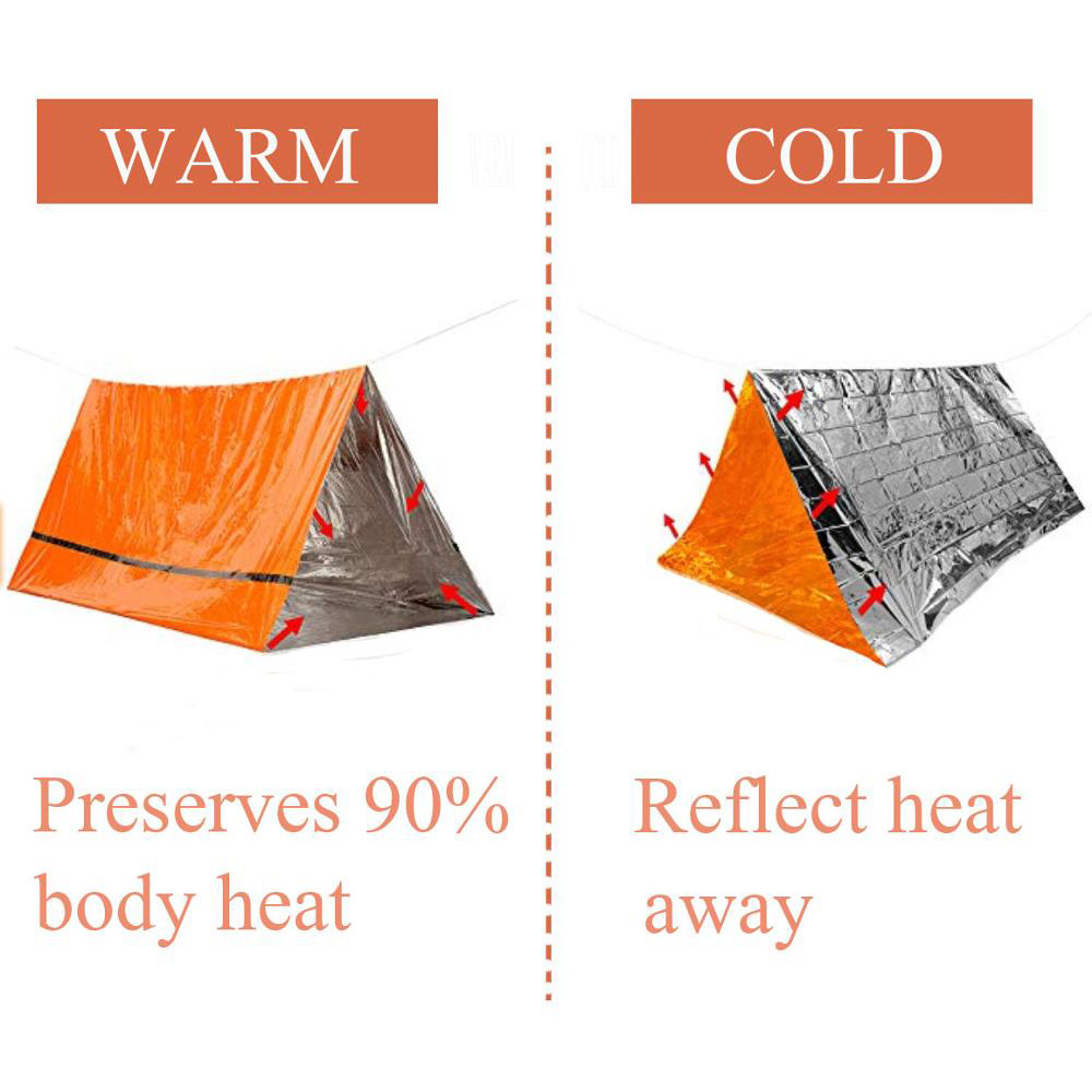 2 คนฉุกเฉิน Shelter Bivy Survi - Bivy Bag Emergency บทวิจารณ์และราคา