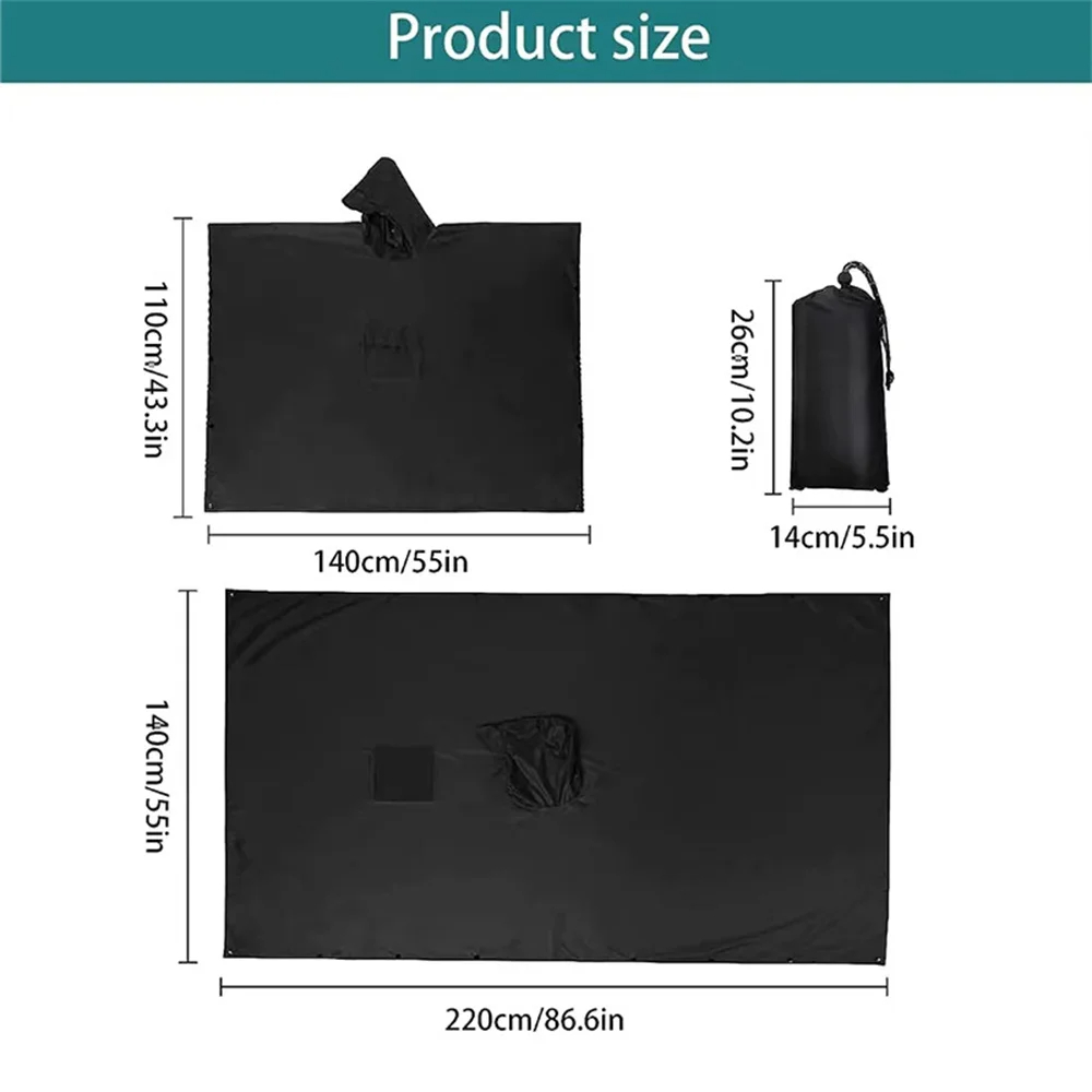 เสื้อกันฝนทหาร 3 in 1 สำหรับกิ - Emergency Poncho Rain บทวิจารณ์และราคา