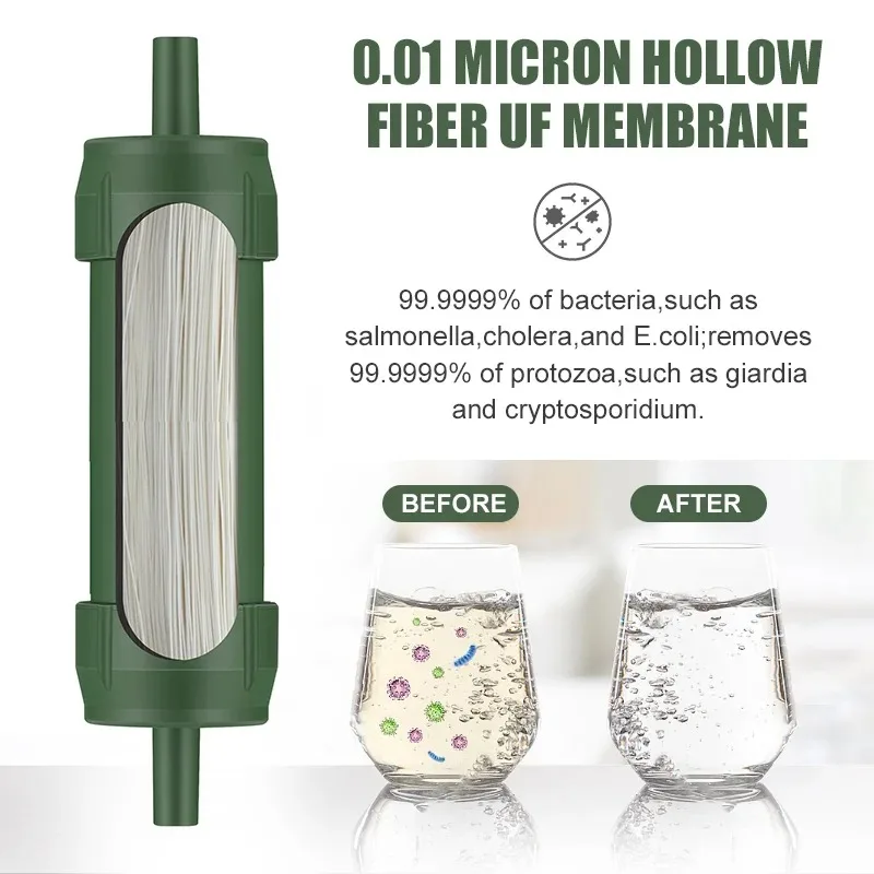 1PC กลางแจ้ง MINI เครื่องกรองน - Water Purification Straw บทวิจารณ์และราคา