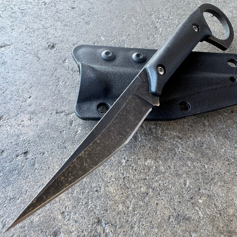 มีดใบตายสีดำ ใบมีด 5Cr13Mov ด้ - Bushcraft Knife Fixed บทวิจารณ์และราคา