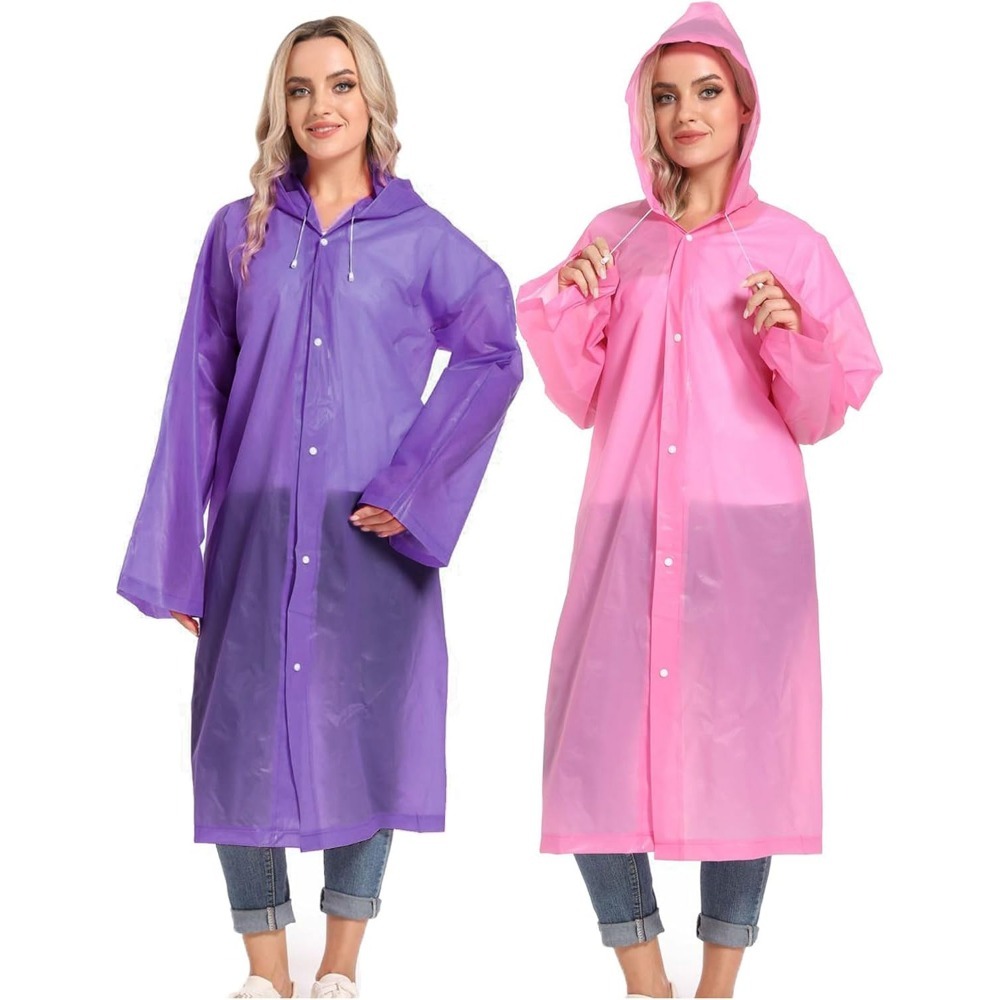 เสื้อกันฝนกันน้ํากลางแจ้งเดินป - Emergency Poncho Rain บทวิจารณ์และราคา
