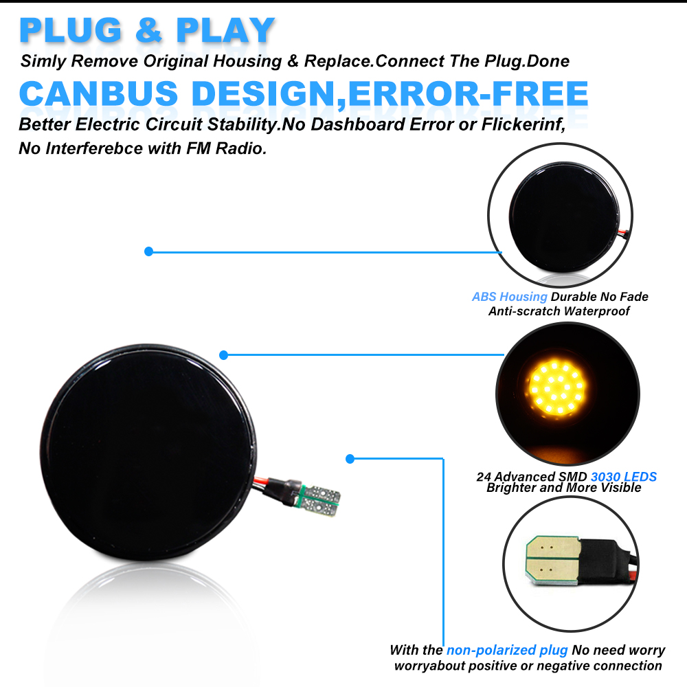 ไฟเลี้ยวข้างรถยนต์ iJDM LED 2  - Signal Panel Orange บทวิจารณ์และราคา
