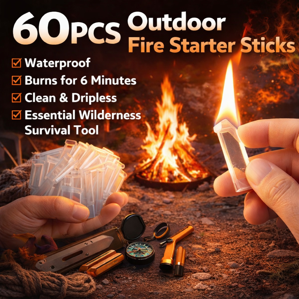 แท่งจุดไฟกันน้ำ 60 ชิ้น สำหรับ - Fire Starting Kit บทวิจารณ์และราคา