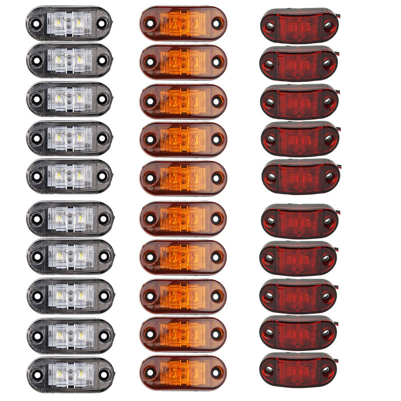 10PCS ไฟเตือน LEDs ไดโอดรถพ่วง - Signal Panel Orange บทวิจารณ์และราคา