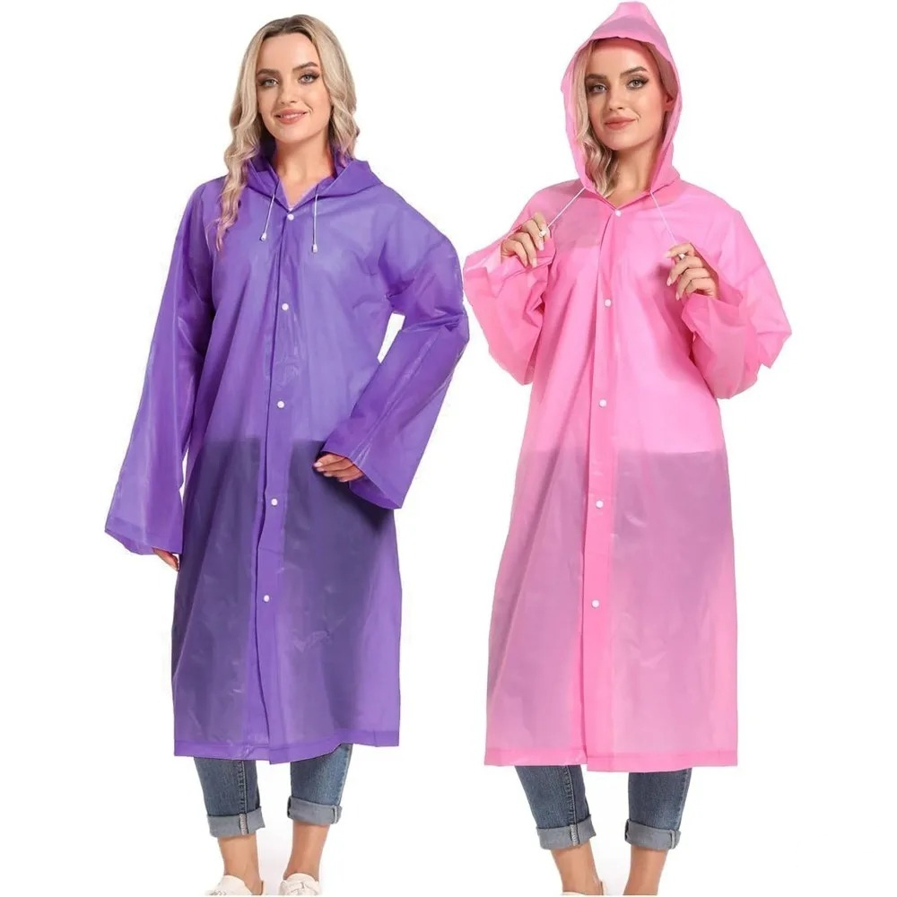 เสื้อกันฝนแบบพกพาสำหรับเดินป่า - Emergency Poncho Rain บทวิจารณ์และราคา